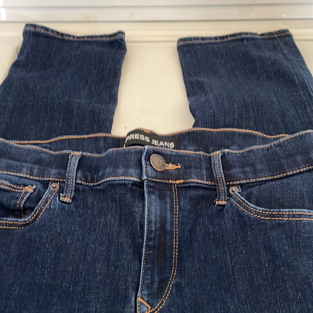 Express Jeans Skinny Mid Rise Sz 12R - Picture 6 of 8